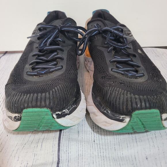 Hoka Size Men\'s 10.5 Hoka One One Bondi 7 Black Atlantis‎ Running Shoes main image 5